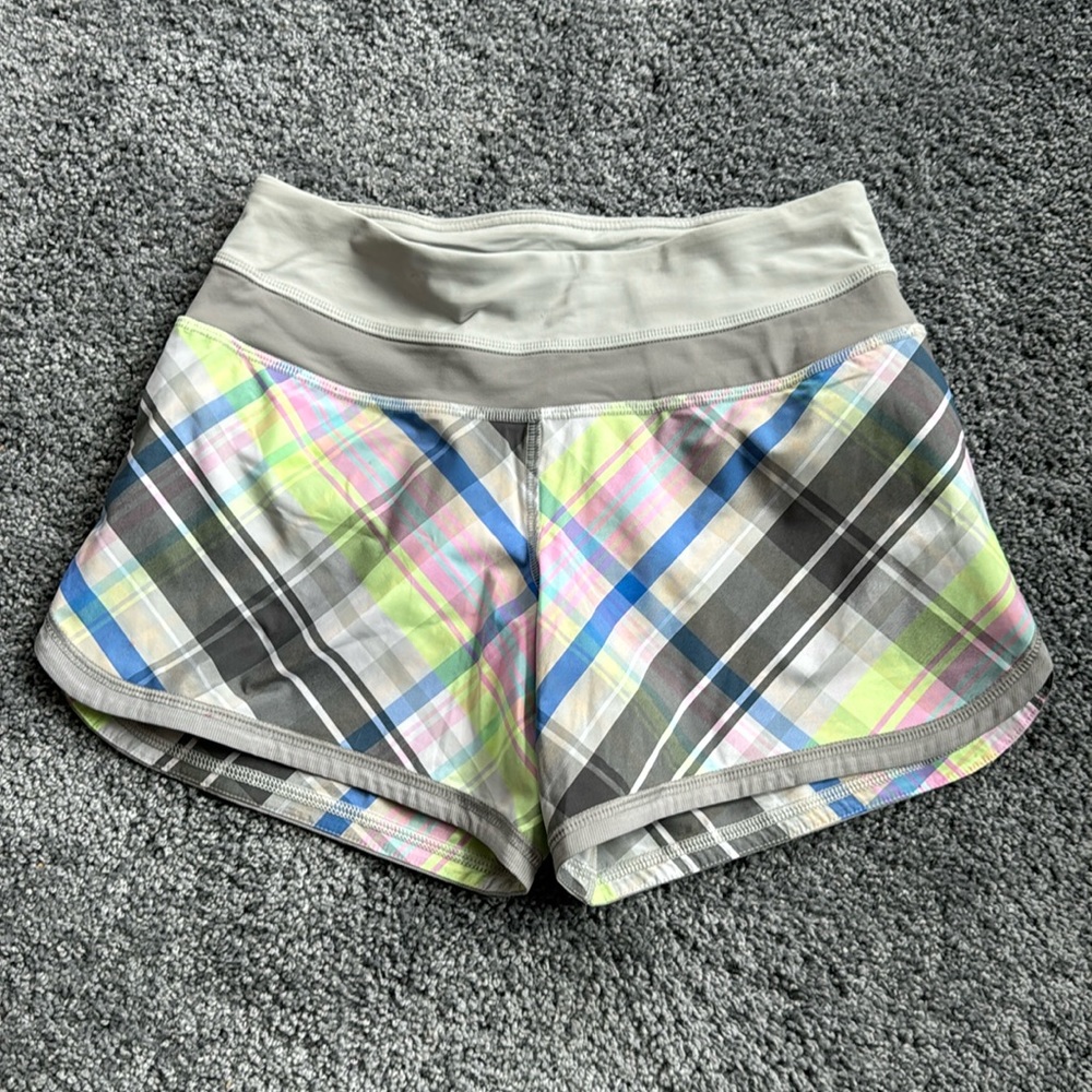 Lululemon Plaid Shorts NWOT